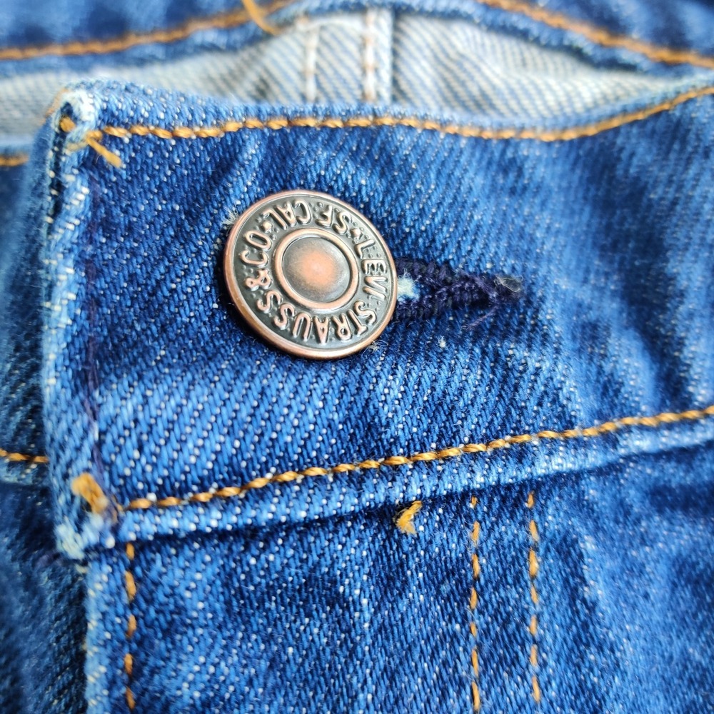 Vtg Levis 515-0693 Orange Tab Blue Jeans USA MADE Denim Pants Men's 35 x 30.5 - Picture 4 of 14
